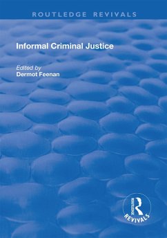 Cover Informal Criminal Justice (eBook, PDF)