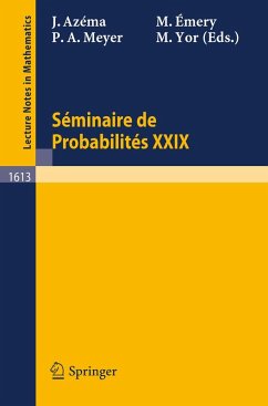 Seminaire de Probabilites XXIX (eBook, PDF)