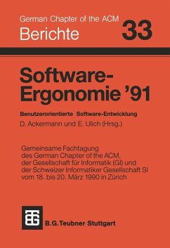 Cover Software-Ergonomie '91 (eBook, PDF)