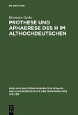 Prothese und Aphaerese des H im Althochdeutschen (eBook, PDF)