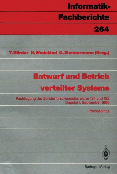 Entwurf und Betrieb verteilter Systeme (eBook, PDF) Entwurf und Betrieb verteilter Systeme (eBook, PDF)
