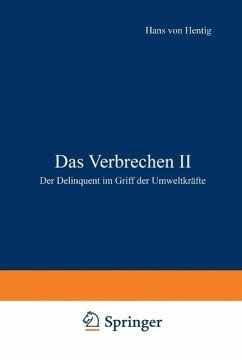 Das Verbrechen II (eBook, PDF) - Hentig, Hans V.