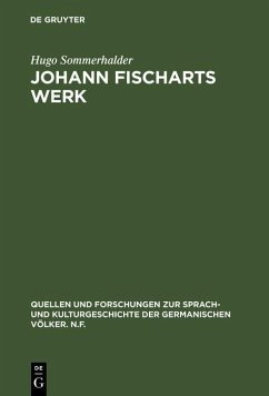Johann Fischarts Werk (eBook, PDF) - Sommerhalder, Hugo