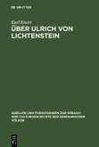 Über Ulrich von Lichtenstein (eBook, PDF)