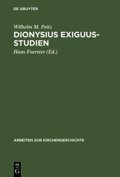 Cover Dionysius Exiguus-Studien (eBook, PDF)