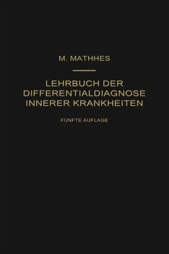 Cover Lehrbuch der Differentialdiagnose innerer Krankheiten (eBook, PDF)