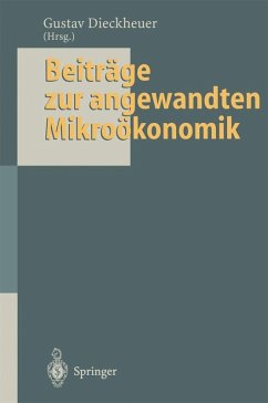 Cover Beiträge zur angewandten Mikroökonomik (eBook, PDF)