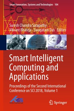 Smart Intelligent Computing and Applications (eBook, PDF)