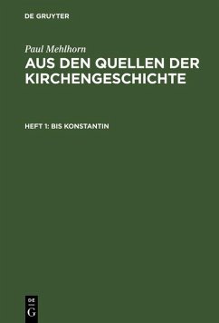 Bis Konstantin (eBook, PDF) - Mehlhorn, Paul