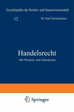 Handelsrecht (eBook, PDF) - Heinsheimer, Karl; Geiler, Karl