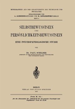 Selbstbewusstsein und Persönlichkeitsbewusstsein (eBook, PDF) - Schilder, Paul