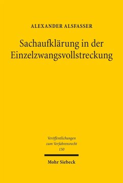 Cover Sachaufklärung in der Einzelzwangsvollstreckung (eBook, PDF)