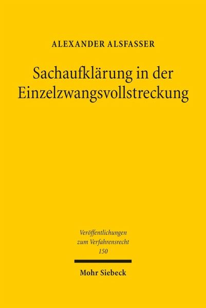Sachaufklärung in der Einzelzwangsvollstreckung (eBook, PDF)