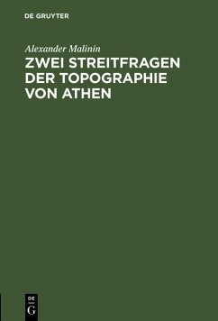 Cover Zwei Streitfragen der Topographie von Athen (eBook, PDF)
