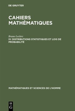 Distributions statistiques et lois de probabilité (eBook, PDF) - Leclerc, Bruno