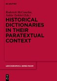 Historical Dictionaries in their Paratextual Context (eBook, ePUB)