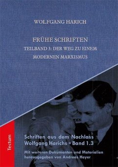 Frühe Schriften - Harich, Wolfgang