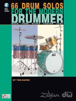 66 Drum Solos for the Modern Drummer Rock * Funk * Blues * Fusion * Jazz Book/Online Audio - Hapke, Tom