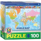 Eurographics 6100-1271 - Weltkarte , Puzzle, 100 Teile