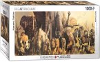 Eurographics 6010-4654 - Tiere der Arche Noah, Panorama Puzzle - 1000 Teile