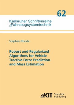 Robust and Regularized Algorithms for Vehicle Tractive Force Prediction and Mass Estimation