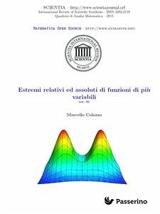 Estremi relativi ed assoluti di funzioni di più variabili (fixed-layout eBook, ePUB) - Colozzo, Marcello