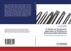 A Study on Parametric Appraisal of Drilling on Biocompatible Materials - Chatterjee, Suman;Mahapatra, Siba Sankar