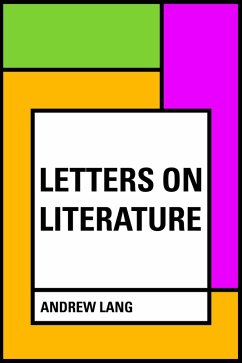 Letters on Literature (eBook, ePUB) - Lang, Andrew