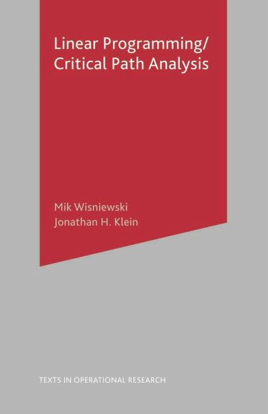 Critical Path Analysis and Linear Programming (eBook, PDF)