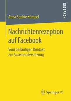 Nachrichtenrezeption auf Facebook - Kümpel, Anna Sophie