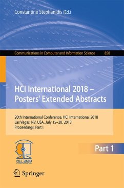 Cover HCI International 2018 - Posters' Extended Abstracts (eBook, PDF)