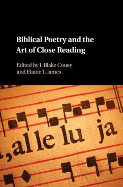 Cover Biblical Poetry and the Art of Close Reading (eBook, ePUB)