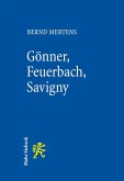 Gönner, Feuerbach, Savigny (eBook, PDF)