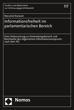 Informationsfreiheit im parlamentarischen Bereich - Kanarat, Narumol