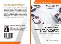 Sustainable Crisis Management for Companies through Social Media