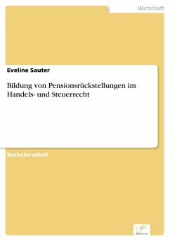 Bildung von Pensionsrückstellungen im Handels- und Steuerrecht (eBook, PDF) - Sauter, Eveline