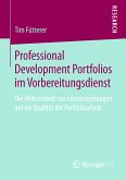 Professional Development Portfolios im Vorbereitungsdienst (eBook, PDF)