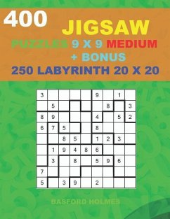400 JIGSAW puzzles 9 x 9 MEDIUM + BONUS 250 LABYRINTH 20 x 20 - Holmes, Basford