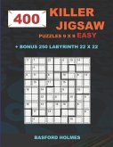 400 KILLER JIGSAW puzzles 9 x 9 EASY + BONUS 250 LABYRINTH 22 x 22