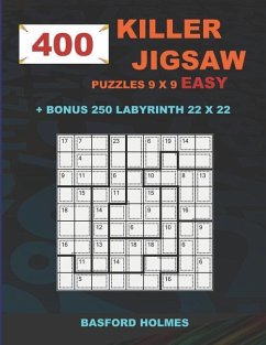 400 KILLER JIGSAW puzzles 9 x 9 EASY + BONUS 250 LABYRINTH 22 x 22 - Holmes, Basford