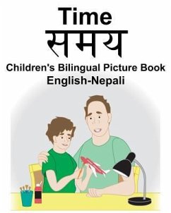 Cover English-Nepali Time Children's Bilingual Picture Book