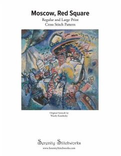 Moscow, Red Square Cross Stitch Pattern - Wassily Kandinsky - Stitchworks, Serenity