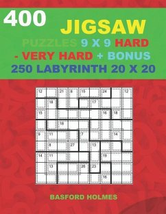400 JIGSAW puzzles 9 x 9 HARD - VERY HARD + BONUS 250 LABYRINTH 20 x 20 - Holmes, Basford