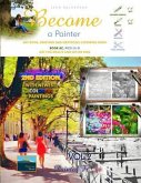 Art Book, Painting and Grayscale Coloring Book - Become a Painter: Painted France (Book AC, Pics: S+D)