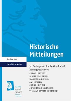 Historische Mitteilungen 29 (2017) (eBook, PDF)