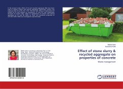 Effect of stone slurry & recycled aggregate on properties of concrete