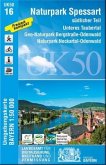 Topographische Karte Bayern Naturpark Spessart südlicher Teil Topographische Karte Bayern Naturpark Spessart südlicher Teil