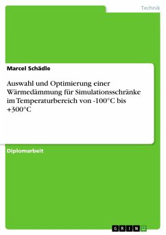 Auswahl und Optimierung einer Wärmedämmung für Simulationsschränke im Temperaturbereich von -100°C bis +300°C (eBook, PDF)
