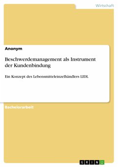 Beschwerdemanagement als Instrument der Kundenbindung (eBook, PDF)