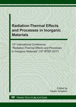 Cover Radiation-Thermal Effects and Processes in Inorganic Materials (eBook, PDF)